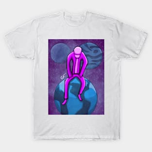 Top Of The World (Pink and Blue Full) T-Shirt